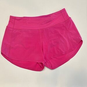 lululemon athletica Speed Up 2.5” Bright Pink Athletic Shorts